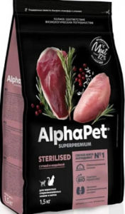 AlphaPet Superpremium, с уткой и индейкой