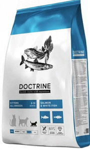 Doctrine Kitten для котят с лососем и белой рыбой