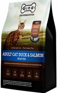 Gina Classic Grain Free Adult Cat Duck&Salmon с уткой и лососем