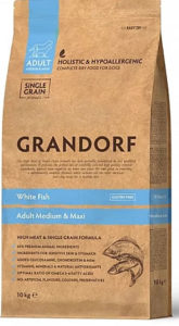 Grandorf Low Grain белая рыба с бурым рисом