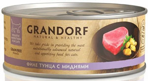 Grandorf с тунцом и мидиями