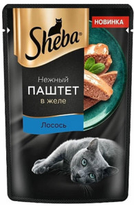 Sheba Нежный паштет в желе с лососем