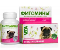 VEDA Фитомины с очистительным фитокомплексом для собак